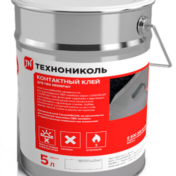 Контактный клей для ПВХ мембран ТН 5л.